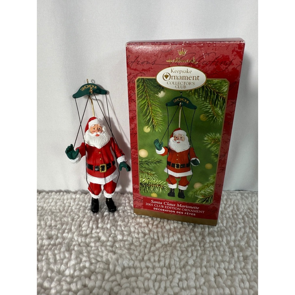 Hallmark‎ Keepsake 2001 Santa Claus Marionette Ornament Collector's Club Edition